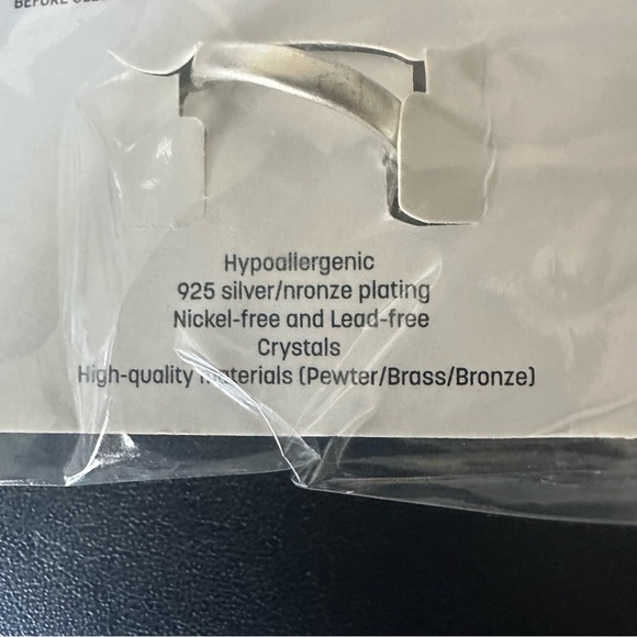 Silver Leaf Adjustable Ring Handcrafted Brass, 925 Silver-Plated, Hypoallergenic - Picture 6 of 7